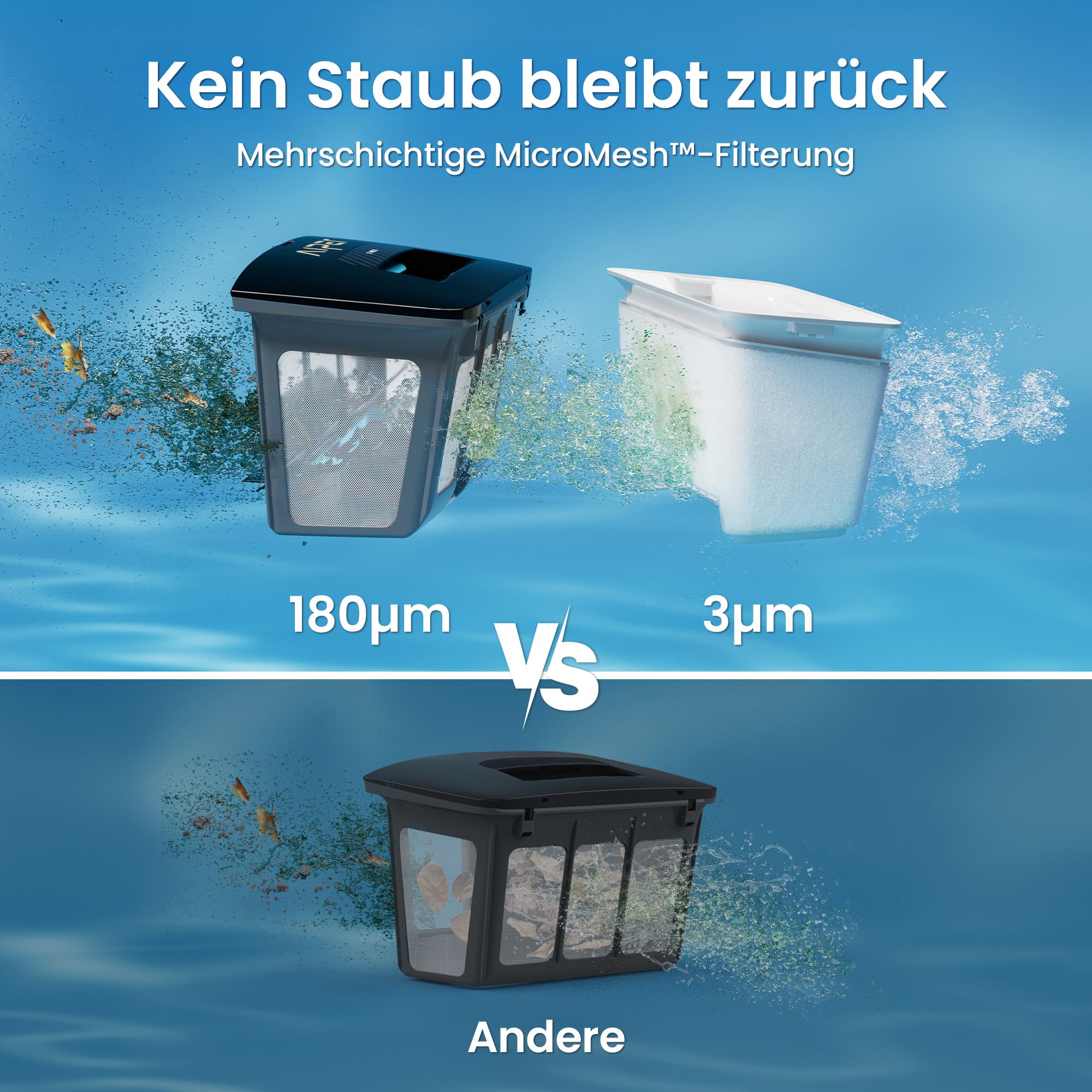 AIPER Scuba V3 Poolroboter mit KI-Kamera, kabellos – Bild 8