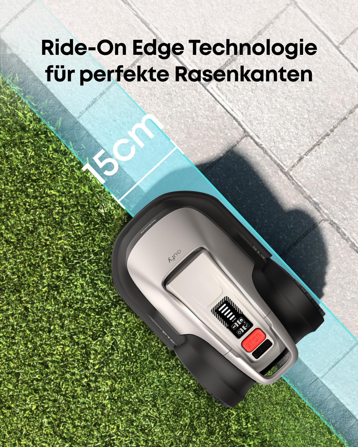 eufy E15 Mähroboter ohne Begrenzungskabel für 800 m², TrueVision – Bild 12