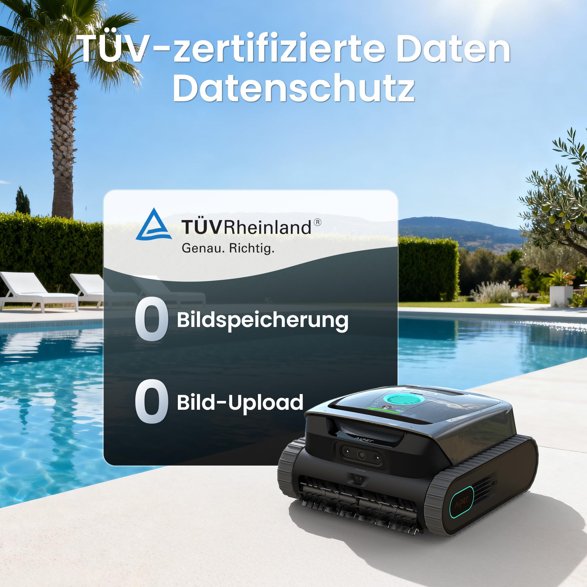 AIPER Scuba V3 Poolroboter mit KI-Kamera, kabellos – Bild 2