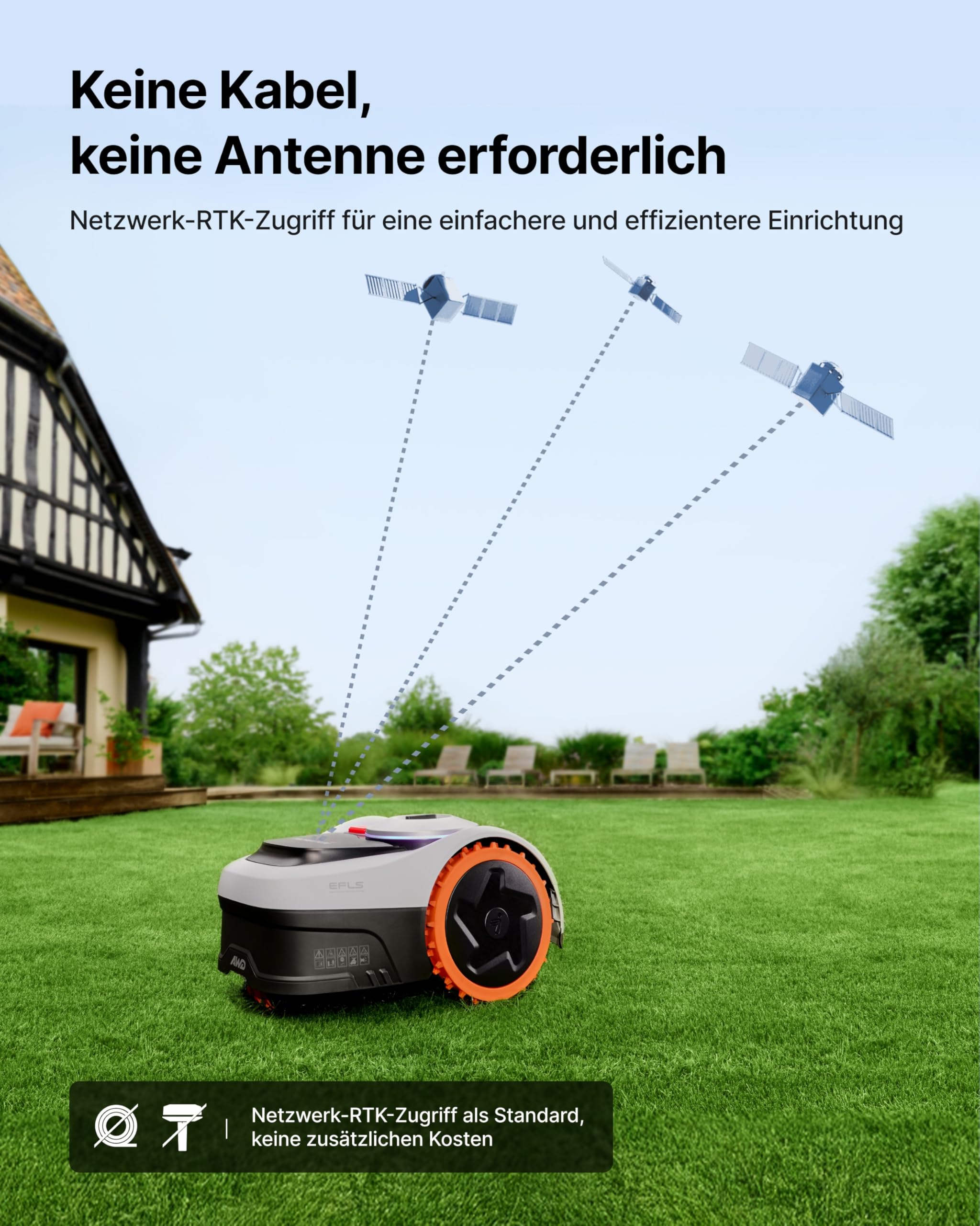 Navimow i208 AWD Mähroboter ohne Begrenzungskabel, 800 m² – Bild 7