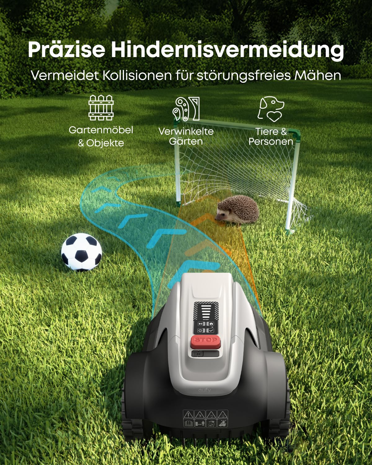 eufy E15 Mähroboter ohne Begrenzungskabel für 800 m², TrueVision – Bild 11