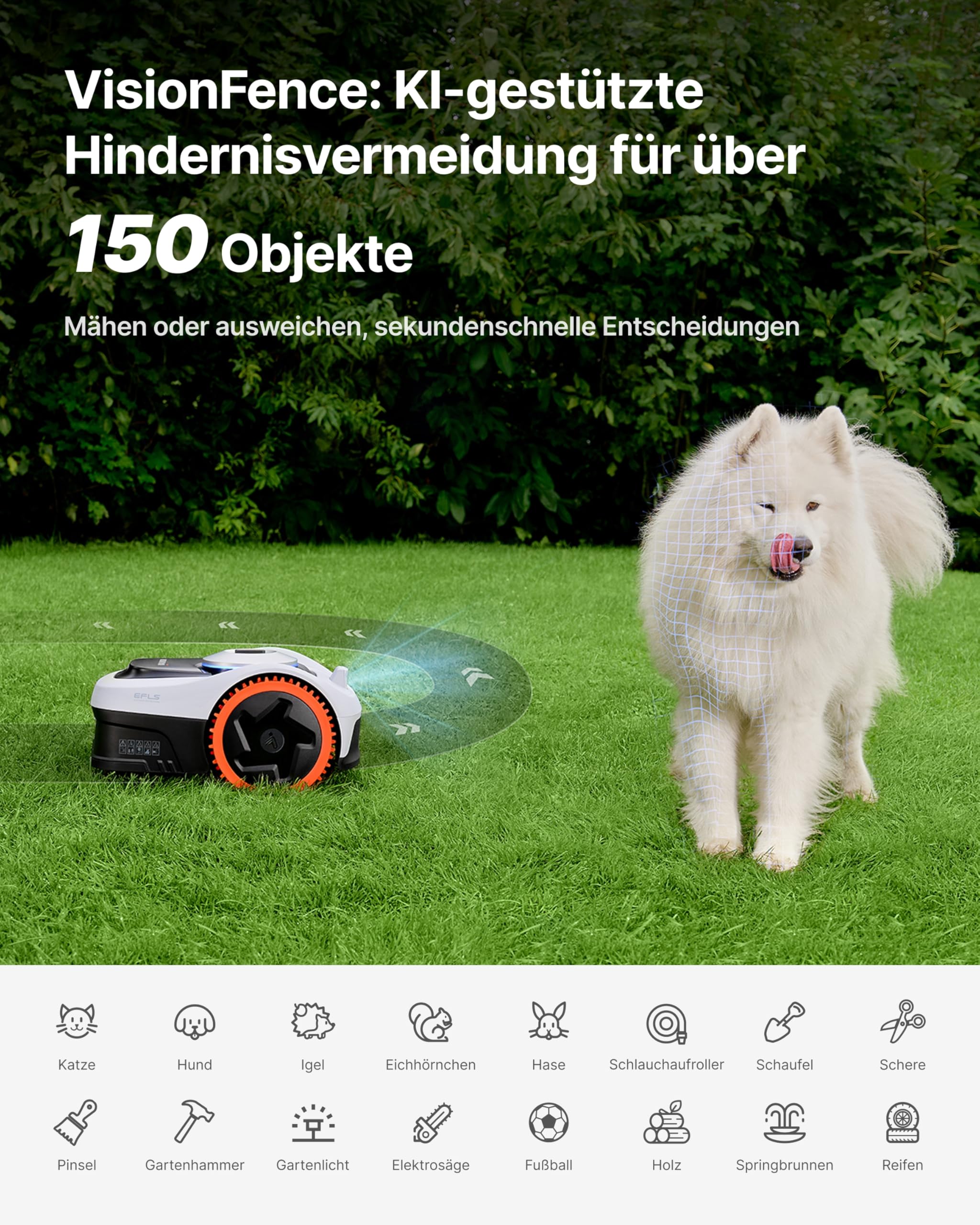 Navimow i208 AWD Mähroboter ohne Begrenzungskabel 800 m² – Bild 4